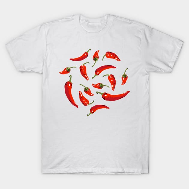 chili peppers T-Shirt by kobyakov